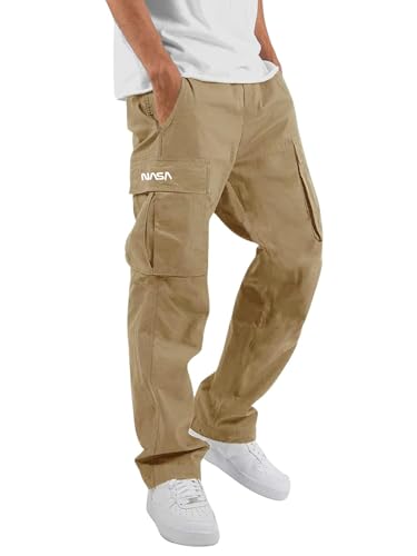 Image of DEEMOON Men's Cargo Pants Outdoor Hiking Multi-Pocket Utility Long Trousers | Men's Cargo