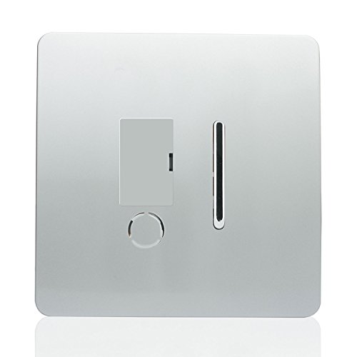 Trendi Artistic Modern Glossy Tactile Fused Spur Switch Silver ART-FSSI