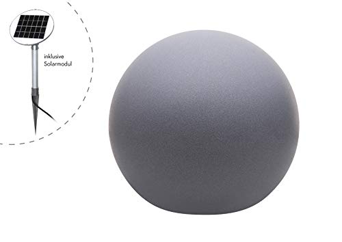 Preisvergleich Produktbild 8 seasons design Shining Globe Lampe, Polyethylen, Grey, Ø 60 cm