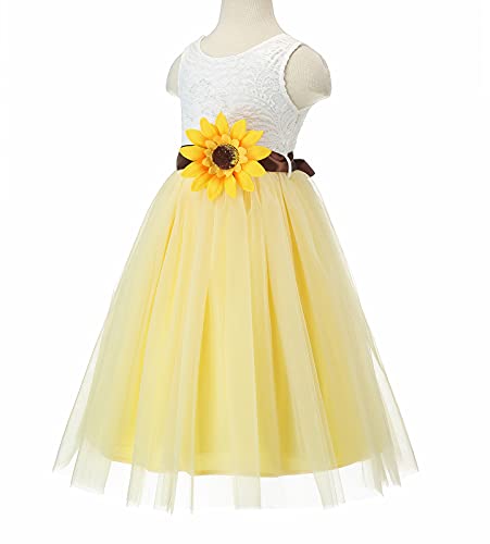 Bow Dream Lace Tulle Flower Girl Dresses V Back Backless Wedding Party Dress with Headband3