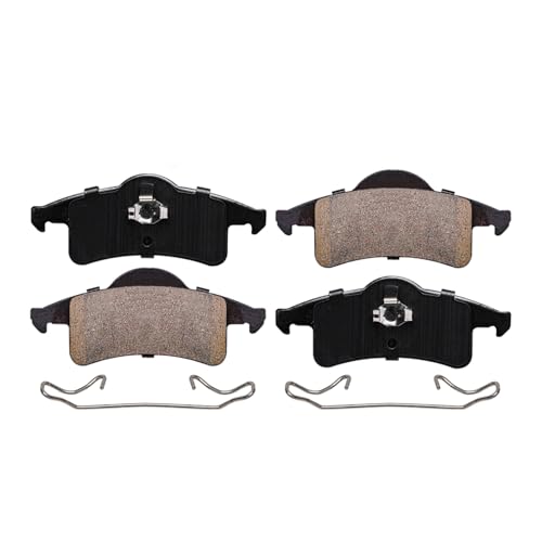 Image of Detroit Axle - Rear Brake Kit for 1999-2004 Jeep Grand Cherokee Drilled and Slotted Disc Brake Rotors Ceramic Brakes Pads 2000-03 Replacement