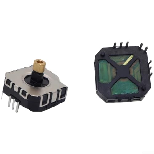 PureBowlic FJ08K-S - Potenciómetro de palanca de mando para interruptor B10K para PSP, módulo basculante táctil de eje de metal para reparación de consola de juegos portátil, pines de PC negros