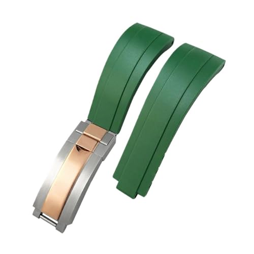 [-ł] 18mm 19mm 21mm _Xgo[EHb`oh 20mm bNX Tu}[i GMT fCgi _CrOVREHb`Xgbv ^obNΉ(Green-Steel Rose,21mm)