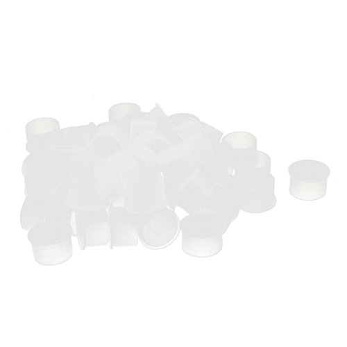 Aexit 50Pcs Tapas finales aisladas 24mm PVC miniatura 1