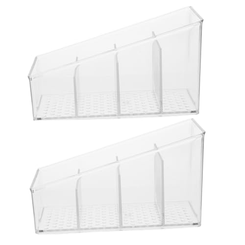 Hemobllo 2-piece Tea Bag Storage Box Compact Station Organizer Tea Bag Sugar Packet Holder Reusable Countertop