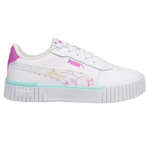 PUMA Kids Girls Carina 2.0 Bubble Dye Platform Sneakers Shoes Casual - Multi, White
