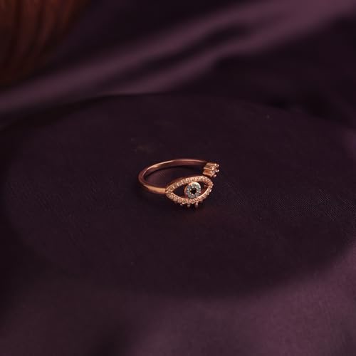Image of SALTY Anti Tarnish Finger Ring for Women | Adjustable Fancy Jewellery Design | Fashion Accessories for Girls | Minimal Jewelry | Gift for Diwali, Christmas, Marriage, Birthday