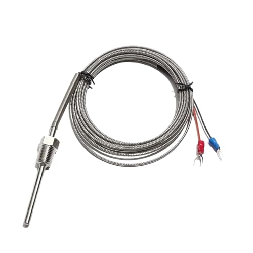 Sensor de termopar tipo K PT100 con rosca NPT G1/2 y sonda ajustable de acero inoxidable