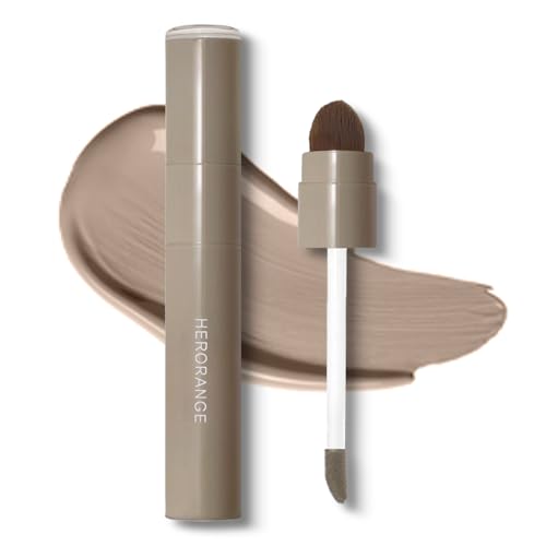 Cool Toned Liquid Contour Stick，Warm Taupe Brown Nose Contour with Brush for Fair Pale Light Skin,Long Lasting Cream Bronzer Gray, Blendable Lightweight Contouring Makeup Vegan&Cruelty-Free #02