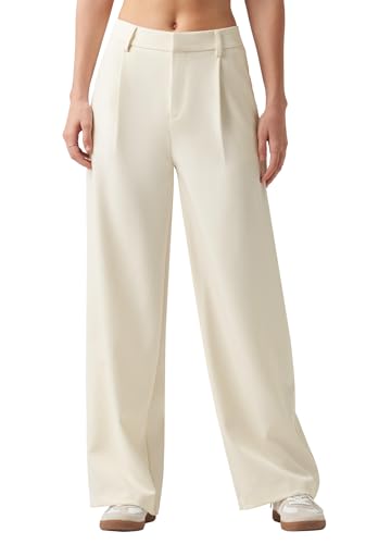 Women's Wide Leg Work Dress Pants High Waisted Casual Slacks Business Office Pants with Pockets 29