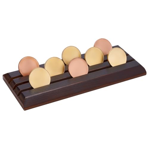 Soporte para Monedas Desafío PH PandaHall 3 Filas Madera miniatura 1
