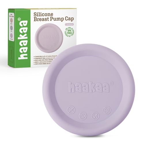 Image of haakaa Manual Breast Pump Cap (Lavender) - Made of Premium Grade Silicone, Suitable for All haakaa Breast Pump