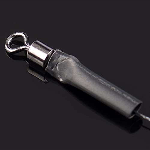 Aspthoyu 18 Stück Karpfen Angelhaken 6#/8#/10# Edelstahl Angelhaken mit Vorfach Geflochtene Schnur Schonhaken… – Bild 5