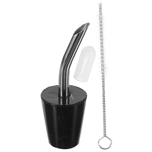 CATIEBYE 1set Stainless Steel Kettle Spout Extension for Outdoor Camping Portable Tea Pot Pourer Cleaning Brush Convenient and Design