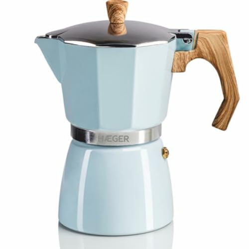 HAEGER Caffettiera Moka Italiana Hag 6 Blu