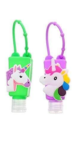 Stylie Modern Alternatives Pack of 2 Unicorn Antibacterial 30ml Gel Hand Sanitizer Refillable Portable Mini Silicone Protective Detachable Flip Cap Case with Keychain Carrier For Kids (B0BTMQD9DV) Amazon Price History, Amazon Price Tracker