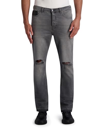 Pantalon en jean KARL LAGERFELD en toile délavée légère finissant le dilemme du denim rigide femme