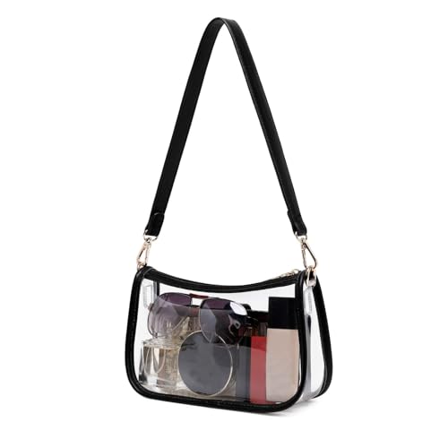 Image of Clear Purse Stadium Approved Bag Transparent Beach Handbag