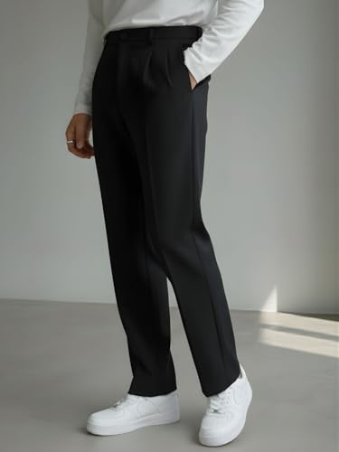 Image of INDICLUB Men's Track Pants with Side Stripe, Drawstring Waist, Straight Leg