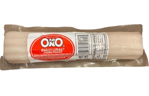 ONO Narutomaki Japanese Fishcake 6oz | Fishcake Kamaboko best for Ramen | fishcake with pink swirl...