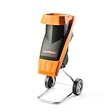 LawnMaster Impact Garden Shredder 2400W, Max diameter 40mm, Includes 50L collection bag, rapid blade system, safety plunger and safety glasses, 2 Year Domestic Guarantee