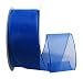 Ribbon Bazaar Wired Sheer Organza 1-1/2 inch Royal Blue 25 Yards Ribbon