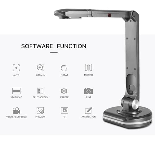 Scanner de livres V500S USB pour numériser sans reflet les grands documents A3 en 8MP
