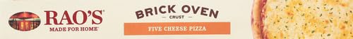 Miniatura 8 de Rao's Pizza congelada hecha para el hogar, cinco queso, corteza de horno de ladrillo, hecha con mozzarella, provolone, fontina, parmesano y romano
