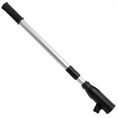 Five Oceans Telescopic Tiller Extension Handle for Outboard & Trolling Motors Extends from 25 - 40 Twist-Lock - Aluminum Tubing with Anti Slip Handle - FO4455