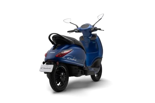 Image of Chetak C3501 by Bajaj Auto High Speed Electric Scooter with charger - Indigo Metallic - Ex-Showroom