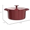 Cuisinart Chef's Classic Enameled Cast Iron Round Covered Casserole (Cardinal Red, 5- Quart)