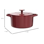 Cuisinart Chef's Classic Enameled Cast Iron Round Covered Casserole (Cardinal Red, 5- Quart) - Image 3
