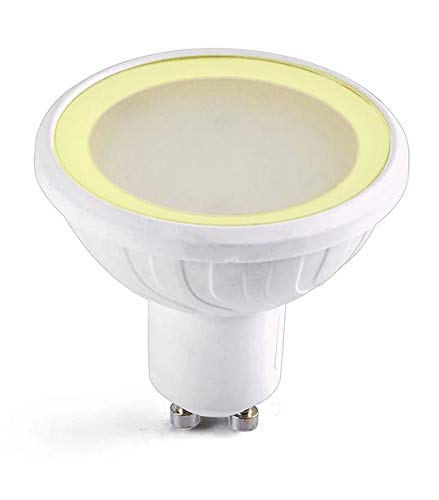 Easy Connect  Bombilla LED SMD GU10 MR20 blanco cálido 3000K regulable, cristal esmerilado, 6,5 W, Easy Connect  67846  EC-67846