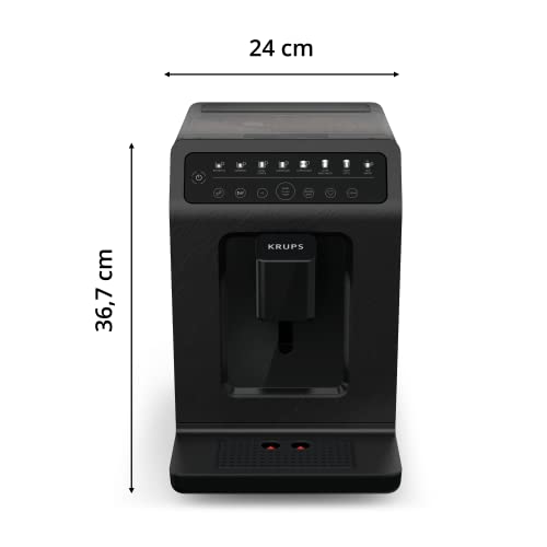 Krups EA897B Evidence ECOdesign Kaffeevollautomat, automatische Espresso & Cappuccino-Funktion, Quattro Force Technologie, One-Touch Tassen mit Milch, 8 Voreinstellungen, Milchsystem, 1450W – Bild 4