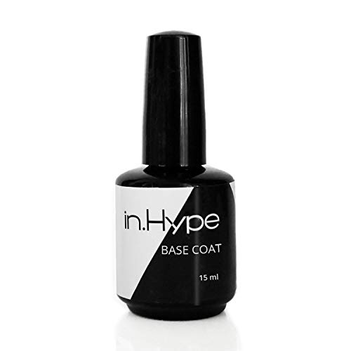 IN.HYPE Quick Soak Gel Base Coat - used with Hard Builder Gels. LED Curable.