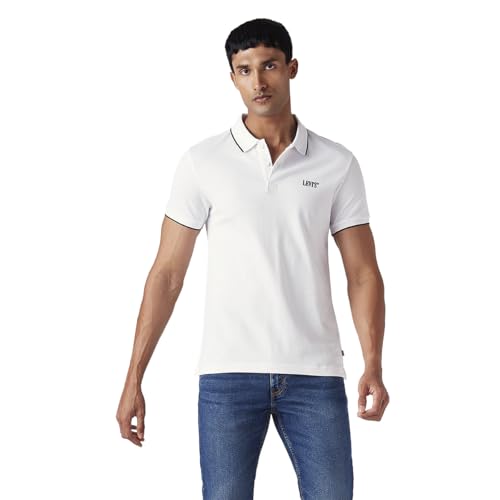 Image of Men's Solid Slim Fit Polo T-Shirt