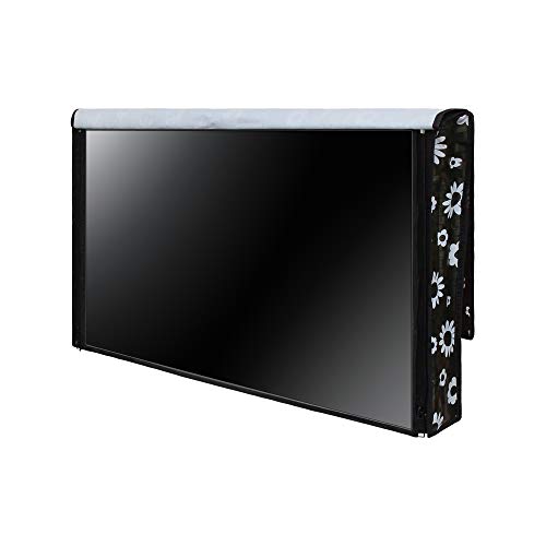 Image of DREAM CARE Double Use - Transparent & Printed Flap - 43 Inches LED TV Cover, Waterproof LED TV Cover for (LG, Samsung, Vu, Mi, Realme, TCL, Croma), SA52