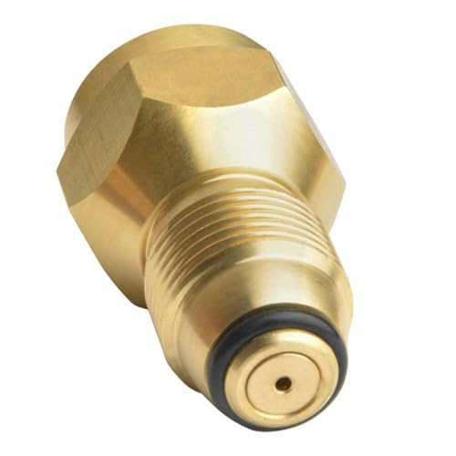 FUNOMOCYA Universal Gas Cylinder Adapter Fits Gas Tanks Safety Pressure Cut Off Made of Brass
