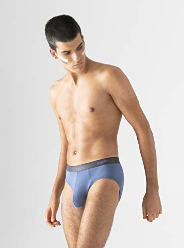 Separatec Men's Underwear Briefs Bamboo Rayon Breathable Tagless Underpants Dual Pouch Stylish Multicolours 3 Pack