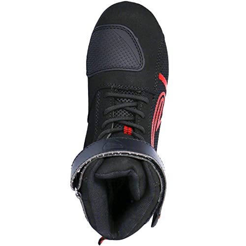 CURVE Rubi Vented Motorradstiefel, Mikrofaser, Knöchel- und Fersenschutz, Schnürverschluss,...