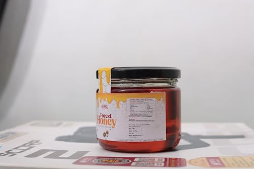 Image of KORKU Wild Forest Honey Raw Unfiltered 250gm | Melghat Tribal Harvest Honey | No Additives, Floral Forest Honey Jar with Rich Aroma Smooth Texture and Authentic Wild Collection from Forest Sources,