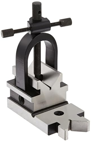 A.D International Hardened Steel Multi-Use Vee Block & Clamp Set, Precision Ground