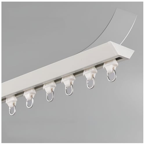 Rail de rideau auto-adhésif 70-600 cm pour plafond et mur - 2