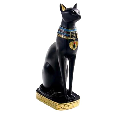 Egyptian Artifacts - Estatua de egipcia de Gato – Figura Coleccionable Antigua, estatuas de para decoración del hogar, Regalo de cumpleaños