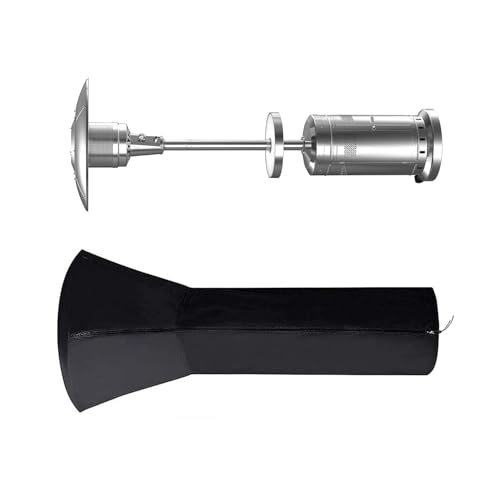 Outdoor Patio Heater Cover Waterproof with Zipper – 420D Oxford Fabric, Windproof Dustproof Weather-Resistant Heater Protection Cover, Universal Size 89”H x 33”D x 19”B (Black) – Damaill (Black)