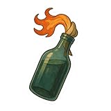 (3 Pack) Counterculture Symbol Molotov Cocktail Cinematic Anime Style Art Sticker (1.75" x 3")