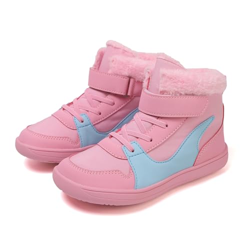 Barefoot Winter Shoes Kids, Non-slip Kids Barefoot Winter Boots, Wide Toe Box Waterproof Warm Fit Barefoot Boots Toddler