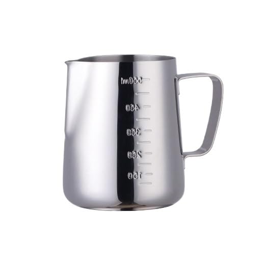 350/550ML café Latte lait mousseur pichet acier inoxydable expresso Barista Pot(550ml silver)