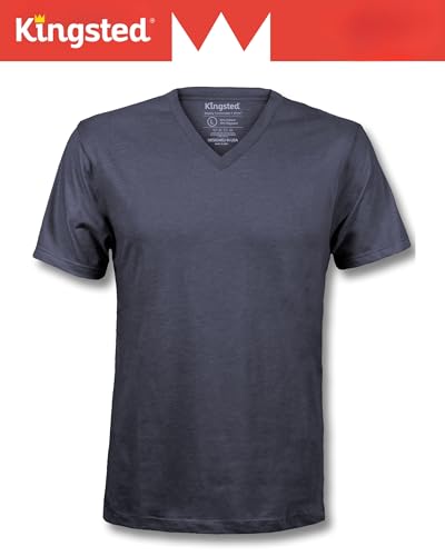 Kingsted V-Neck T-Shirts for Men - Royally Comfortable - Super Soft Premium Fabric - Well-Crafted Classic Fit - Bundle & Save2