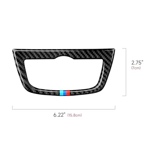 Image of Car Headlight Switch Trim Decal Carbon Fiber Sticker Cover fits for BMW X3 G01 X4 G02 2018 2019 2020 2021 2022 2023 2024 Interior Accessories